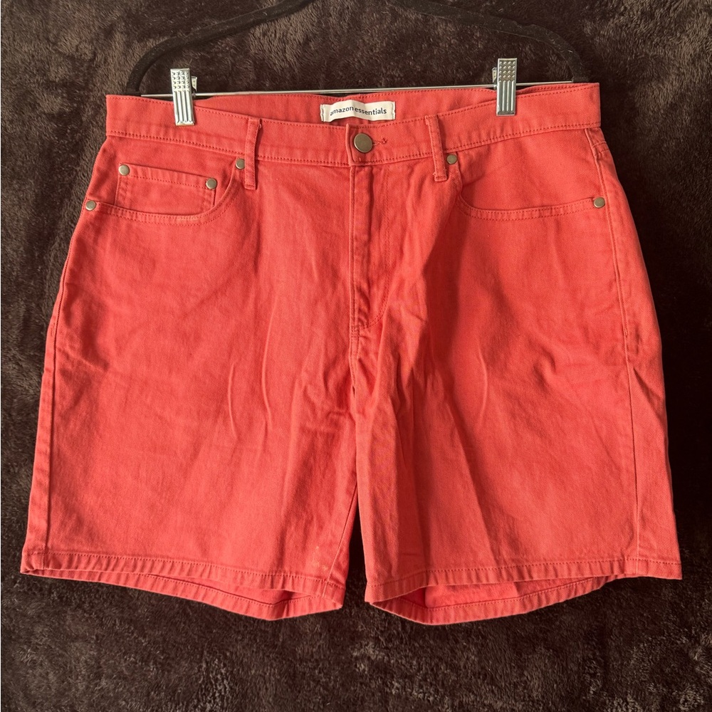 Men's Salmon Denim Shorts